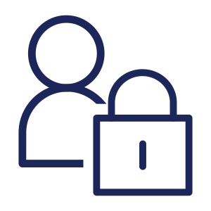 Whistleblowing system-Icon Zugriffskontrolle