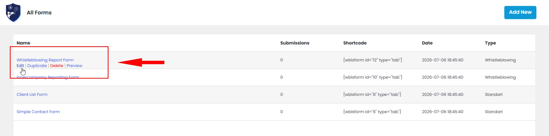 Form Overview
